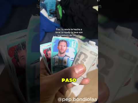 PUSO A LAVAR LAS FIGURITAS DEL MUNDIAL 2026!!! #figuritas #panini #mundial2026 #mundial