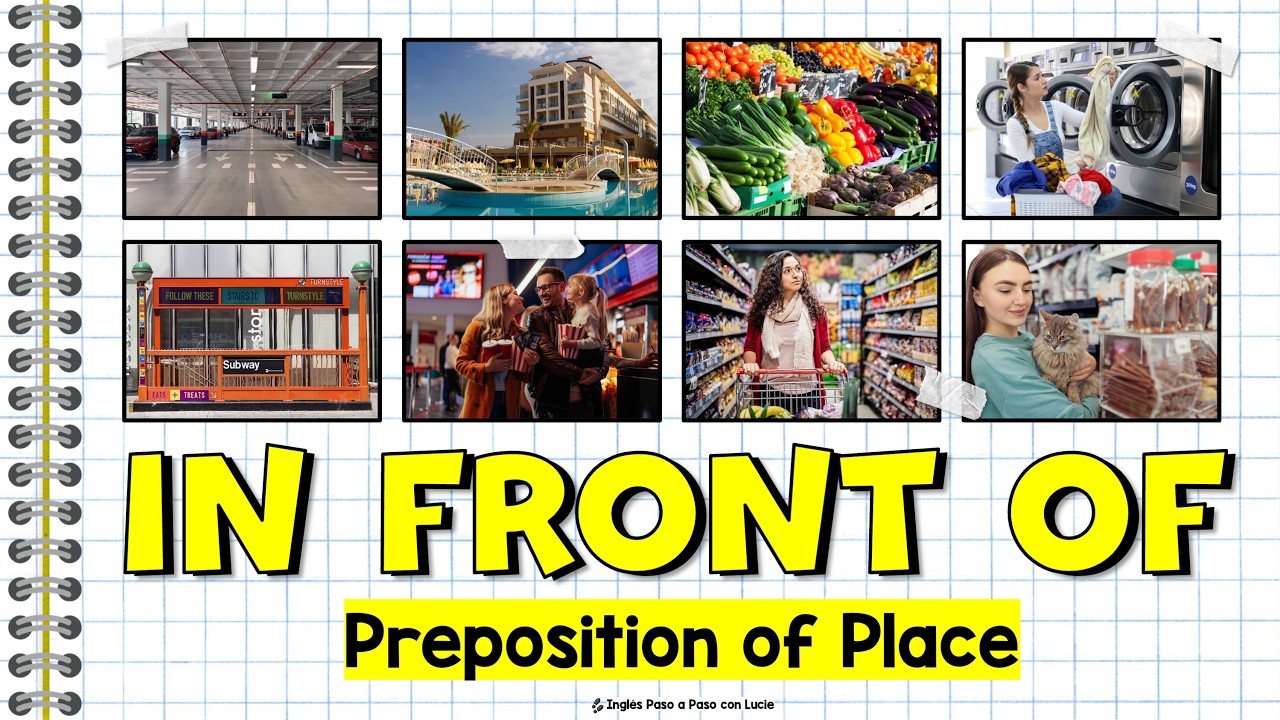Cómo Usar "In Front Of" en Inglés: Preposiciones de Lugar | Lugares de la Ciudad