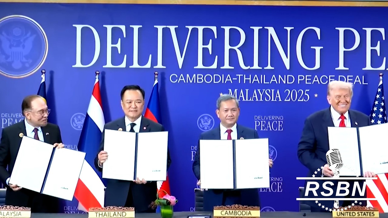 WATCH: President Trump Holds Signing with Cambodian and Thai Prime Ministers - 3/7/26