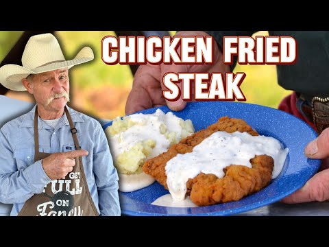 Crispy Cowboy Chicken Fried Steak with Homemade Green Chili Gravy
