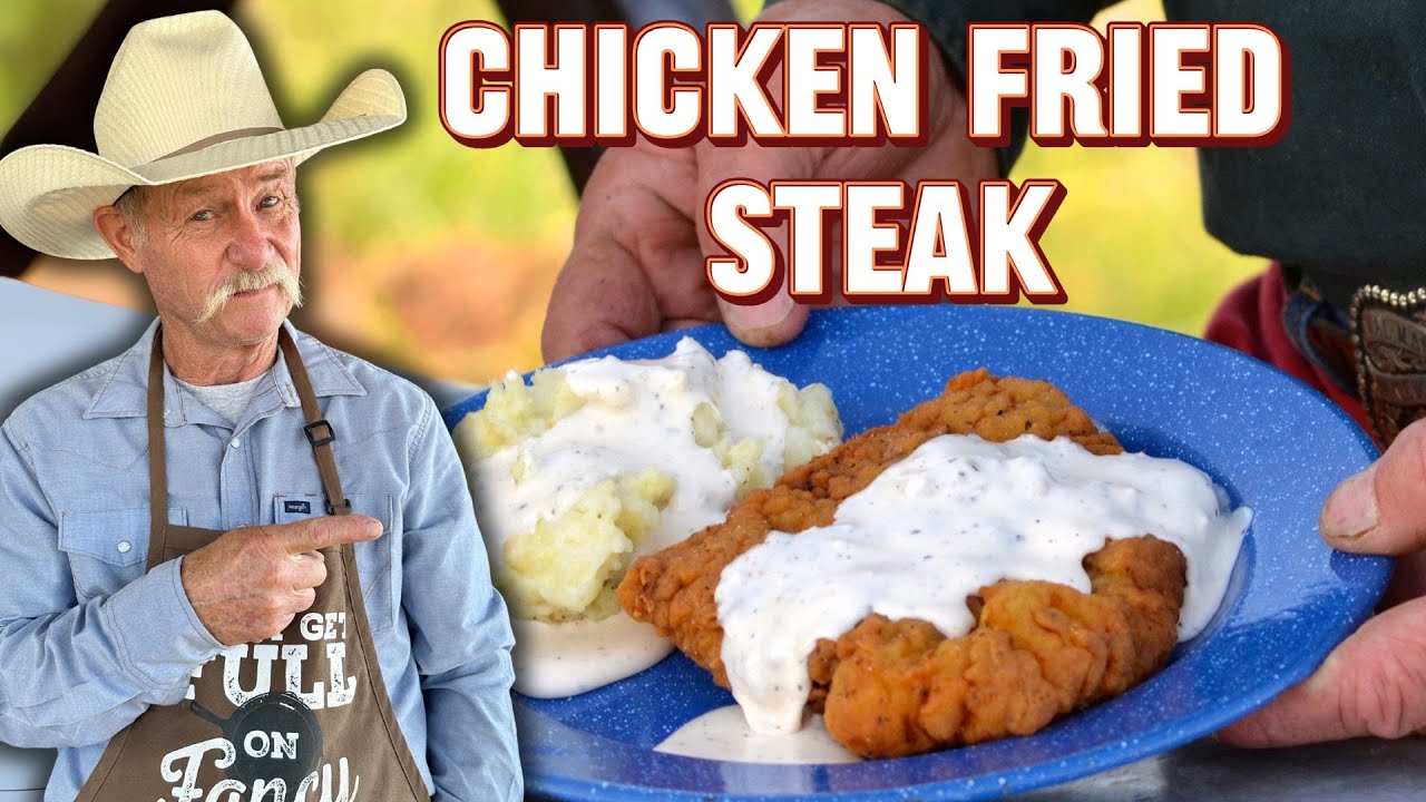 Crispy Cowboy Chicken Fried Steak with Homemade Green Chili Gravy