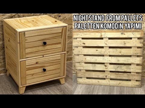 Making nightstand from pallet / Diy pallet wood nightstand