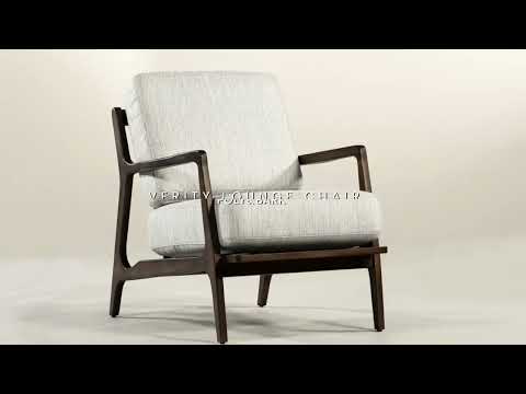 Verity Lounge Chair in Bright Ash from Poly & Bark | mid-century modern design, accent chair, modern