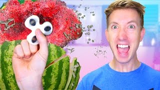 5 Fidget Spinner Toys vs Fruit Ninja