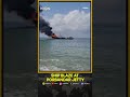 Cargo Ship Catches Fire At Porbandar Jetty Towed Offshore WION SHORTS