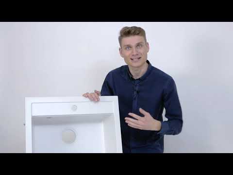 Миниатюра изображения товара Мойка кухонная Aquasanita Quadro SQQ100 (черный металлик)