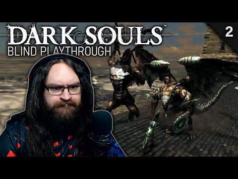 A couple of pesky Gargoyles ;) | Let's Play Dark Souls - Ep. 2 [Blind Playthrough]