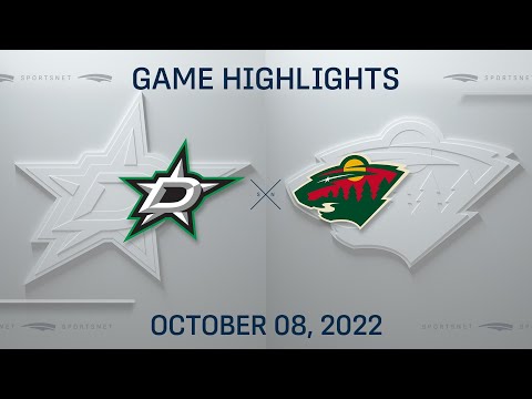 NHL Preseason Highlights | Stars vs. Wild - October 8, 2022