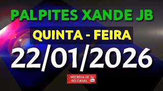 PALPITE DIA 22/01/2026 | JOGO DO BICHO TODAS AS LOTERIAS 