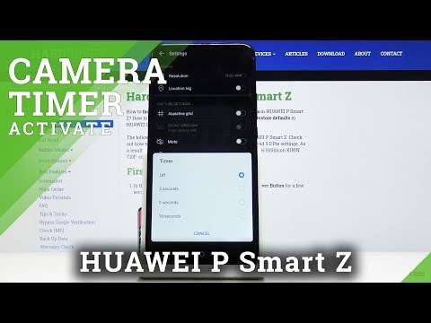 How to Set Up Camera Timer in HUAWEI P Smart Z - Photo Delay