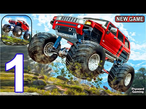 Gameplay Part 1 - Extreme Jeep Offroad Hill Climb Racing Car Video Game - YouTube