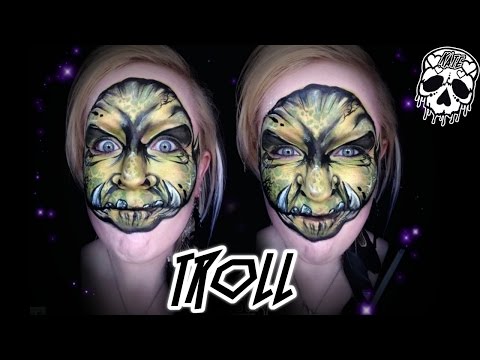 Troll / Ogre Face Paint Demo - MissKateMonroe.co.uk