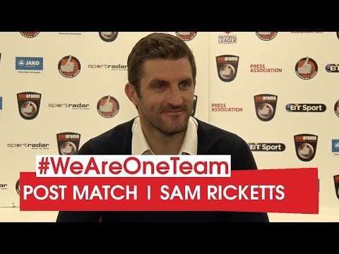 WATCH | Sam Ricketts after Harrogate Town (FA Cup Replay)