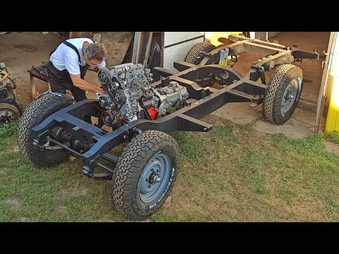 Land Rover Series 2A Restoration Part 8  Engine and Gearbox Installation