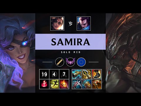 Samira Mid vs Yasuo - EUW Master Patch 25.17