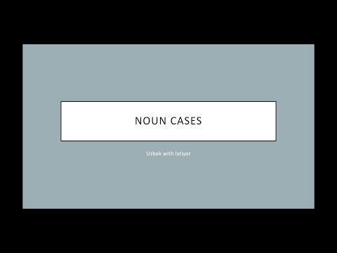 Elementary Uzbek: Noun cases Part I (Genitive, ablative, locative)