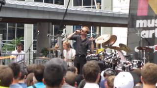 Eagulls - Footsteps, live @ Dundas Square in Toronto. June 20, 2014