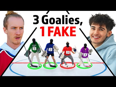 3 Hockey Goalies VS 1 Secret Forward