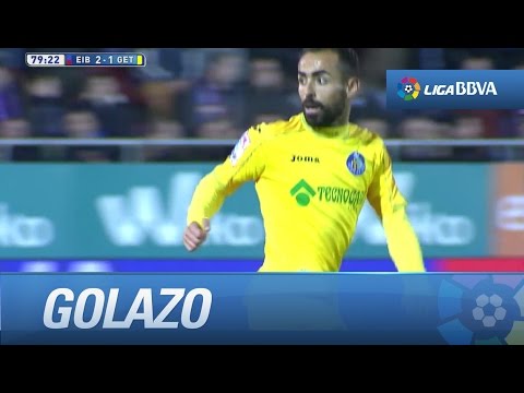 Golazo de Diego Castro (2-1) por la escuadra en el SD Eibar - Getafe CF - HD