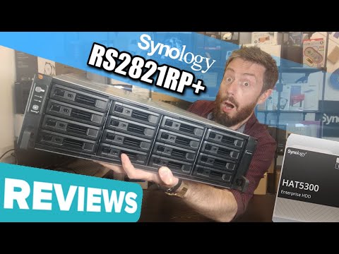 Serveris Synology Sinologija | Rack NAS | RS2821RP+ | Iki 16 HDD/SSD Hot-Swap | AMD Ryzen | „Ryzen V1500B Quad Core“ | Procesoriaus dažnis 2,2 GHz | 4 GB | DDR4 video