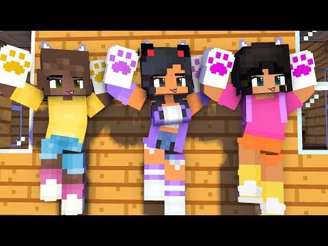 YAY ARIGATO SHUFFLE SUPER IDOL APHMAU, AMANDA AND DORA - MINECRAFT ANIMATION #shorts