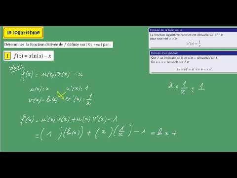 Terminale- logarithme népérien dérivation  avec ln x-ex32 a