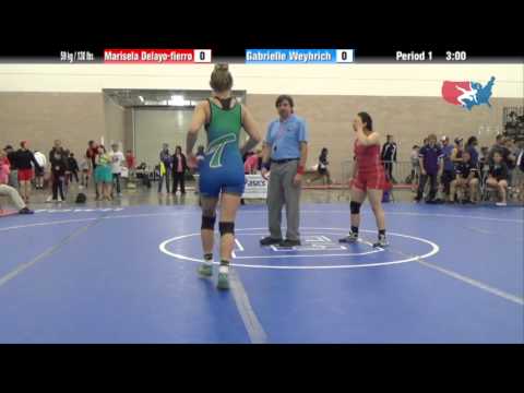 FILA Junior 59 kg / 130 lbs. - Marisela Delayo-fierro vs. Gabrielle Weyhrich