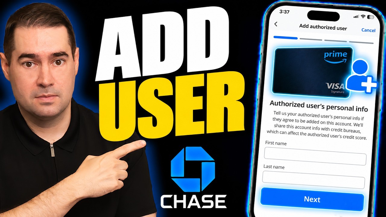 How to Add an Authorized user on a Chase Credit Card