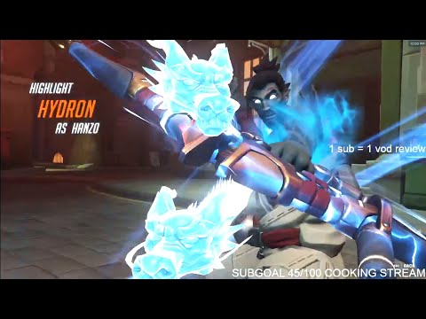 WHAT PRO HANZO LOOKS LIKE - HYDRON! POTG! [ OVERWATCH 2 TOP 500 SEASON 3 ]