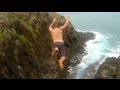 Cliff jumping in Hawaii