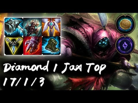 Diamond 1 Jax Top vs Gangplank | 72% Win Ratio | Korea High Elo Replays