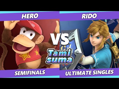 TAMISUMA 229 Semifinals - Mourice (Diddy Kong) Vs. Rido  (Link) SSBU Smash Ultimate