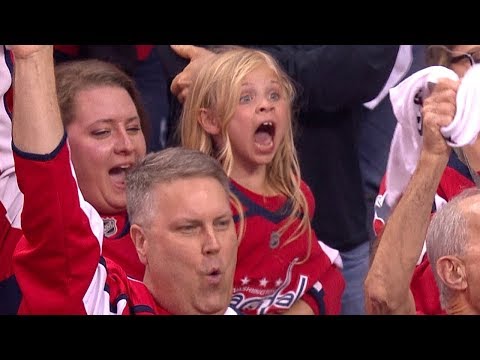 Keelan Moxley goes nuts for Brett Connolly's goal