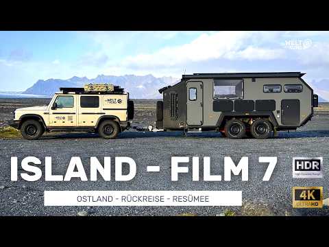 Across Iceland in a camping trailer. Travel documentary part 7: ‘Ostland, return journey, summary’