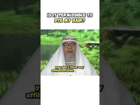 Is it permissible to dye hair in Islam? #assimalhakeem #sunnah #islamicvideo