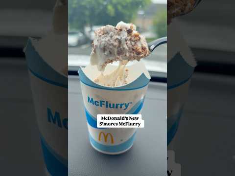 McDonald’s New S’mores McFlurry #smores #mcdonalds #mcflurry