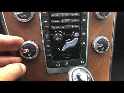 VOLVO XC60 XC70 XC90 - SEAT WARMERS - HOW TO TURN ON AND OFF