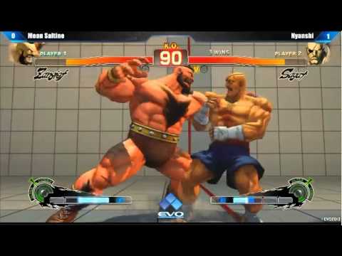 EVO2013 SSF4AE Mean Saltine vs Nyanshi