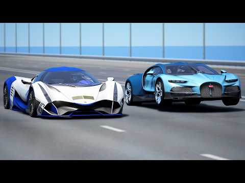 10,000 HP!!! Bugatti Tourbillion vs Devel Sixteen | DRAG & TRACK RACE