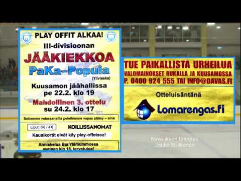 III-div 1. Play Off ottelu PaKa - Popula 22.2.2019