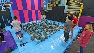 SUPER TRAMPOLINE FILLED WITH FOAM!