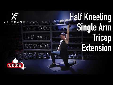 Half Kneeling Single Arm Tricep Extension