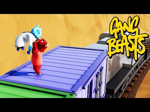 GANG BEASTS ONLINE - Try To Reach For The Cliff [MELEE] Video