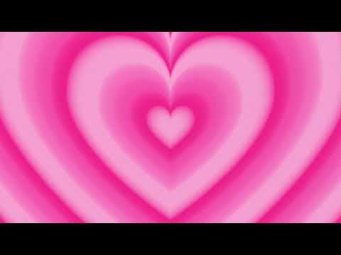 Dreamy Aura Pink Heart Gradient Tunnel 1 Hour Loop HD 4K