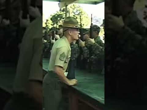 USMC Recruit uses squeaky voice while screaming, gets BLASTED by Drill Instructor #scream #usmc