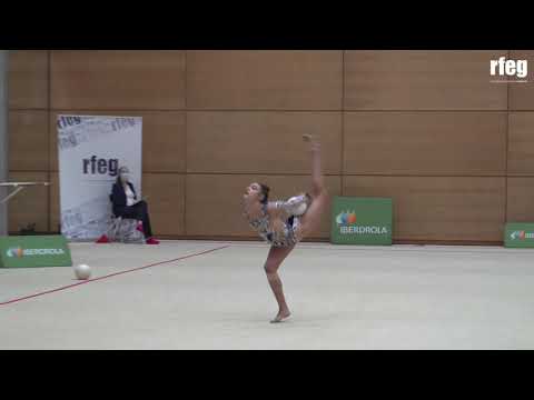 Salma Solaun (ESP) ball junior - 2nd online rhythmic gymnastics tournament