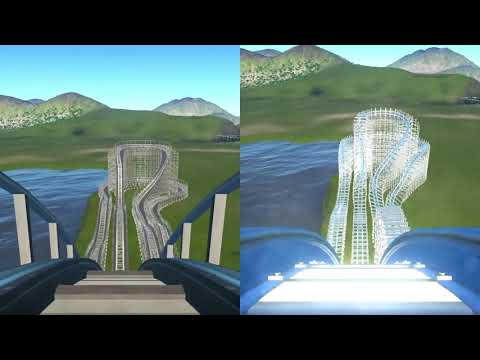 Planet Coaster: Wooden Coaster "Lakeside Cyclone" VS. RMC Conversion "Cyclone Unleashed"