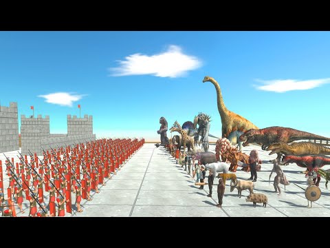 100x Romanus Protecting Castle - Animal Revolt Battle Simulator
