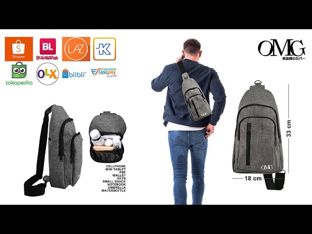 Jual Sling Shoulder Bag OMG Tas Selempang SlingBag Gadget
