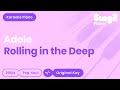 Adele - Rolling In The Deep (Karaoke Piano)